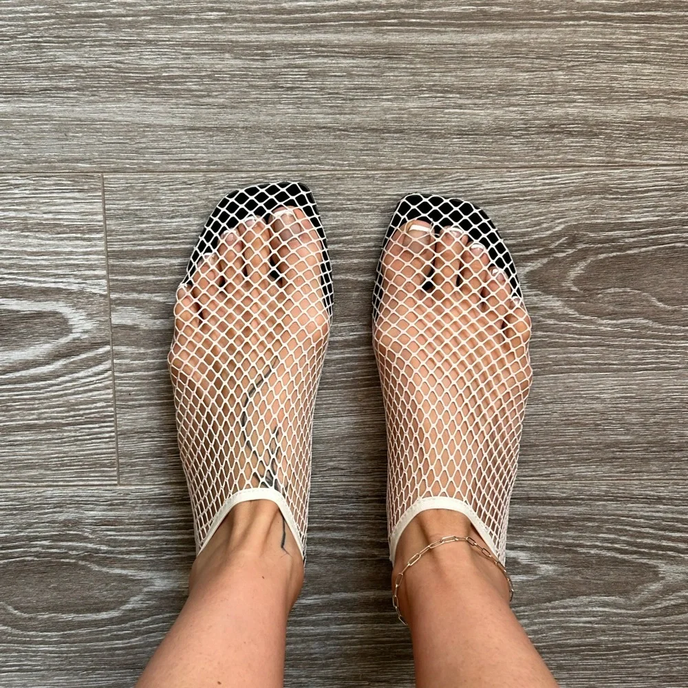 Christopher Esber Mesh Slip On Sandals